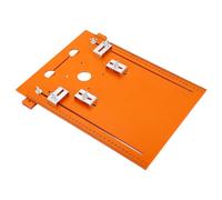 HaloVerde Cutting Machine Base Plate 28 x 38cm PU Material with Clear Markings for Various Cutters and Routers, Supports Accurate 90/45 Degree Woodworking Cuts