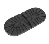 HaloVerde Durable Shoe Repair Rubber sheet for cobblers or home use, a flexible material for Sports Leather Shoe Repair projects on half soles and heel taps (black heel)