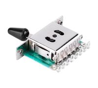 HaloVerde Electric Guitar 5-Way Switch for Stratocaster/Telecaster Style Guitar, includes Guitar Wiring Harness Kit with Pots and Jack for DIY replacement,