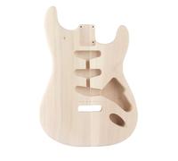 HaloVerde Electric Guitar Body with a Paintable Blank Canvas for Custom Guitar Projects, an Unfinished Guitar Body Showcasing Unique Style in Durable Walnut Wood