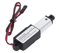 HaloVerde Electric Linear Actuator 12V DC with 64N Force and 15mm / s Speed, Small Aluminum Body with Mounting Brackets for DIY Projects, a Home Automation Actuator (21mm)