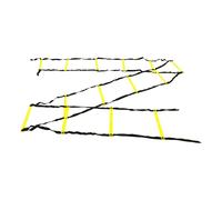 HaloVerde Football Speed Ladder Equipment with a 14 Rung Design for Agility and Footwork Drills, a 7M Training Ladder for Enhanced Athletic Coordination (Yellow)