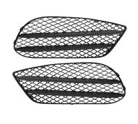HaloVerde Front Bumper Fog Light Grille, 1 Pair Black ABS Bumper Fog Lamp Grille Replacement for E - Class Coupe W207 A207 C207 AMG Line 2013 to 2016