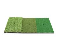 HaloVerde Golf Hitting Mat with Three Turf Surfaces for Realistic Feel, a 3 - in - 1 Golf Practice Mat for Backyard Sessions, a Durable Indoor Outdoor Golf Mat