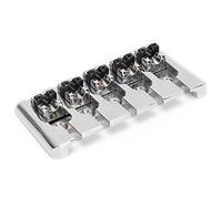 HaloVerde Metal Bass Bridge Replacement with Full Saddle Height and Intonation Adjustment, this 5 String Bass Bridge Kit Includes Hardware for Custom Builds