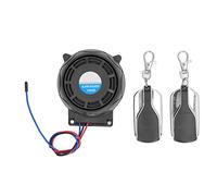 HaloVerde Motorcycle Alarm System with 2 Remote Controls, A Complete Motorbike Anti-Theft Device Featuring a Loud Horn and Vibration Sensor for Universal 12V Fit