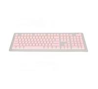 HaloVerde PBT Keycaps Translucent 108 Keys for 61/87 / 104/108 Key Mechanical Keyboards Sublimation Process Two Color (Pink)