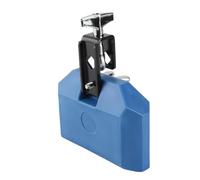 HaloVerde Plastic Percussion Block with Mounting Bracket for Crisp Medium Pitch Sound, a Jam Block and Latin Drum Instrument for Drummers Expanding their Kit (Blue)