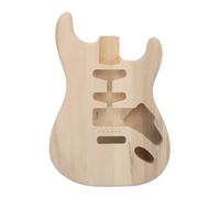 HaloVerde Poplar Wood Guitar Body with an Unfinished Surface and Standard HSH Route, a Replacement Electric Guitar Body Compatible with ST Style for Custom Builds