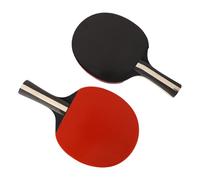 HaloVerde Portable Table Tennis Set with 2 Paddles and 3 Balls for Recreational Training, A Pong Paddle Set with Flared Grip Handles for Consistent Performance (White)