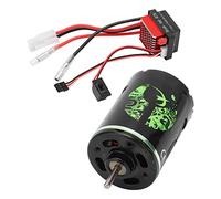 HaloVerde RC Brushed Motor 540 and ESC Combo with Precision Balanced Rotor for Enhanced Stability, A High Torque RC Motor Upgrade for 1/10 1/14 Scale Car Selections (27T)