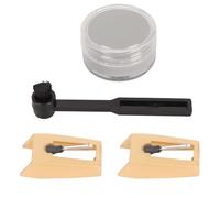 HaloVerde Record Player with Tapered Needle Tip and 5.0g Tracking, 2 Pack Turntable Replacement Needle Kit for Crosley/ION for 33/45 RPM