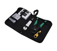 HaloVerde RJ45 Crimping Tool and Network Tool Kit with LAN Cable Tester for Cat5 / Cat5e / Cat6 Connectors, a 5 in 1 Set for Network Cable Installation