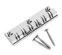 HaloVerde Saddle Bridge Top Load for 12 String Electric Guitars, Fixed Hardtail Tailpiece Design for Enhanced Sound Quality and Stability, Metal Body