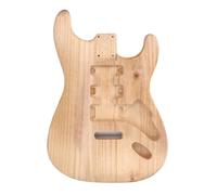 HaloVerde Unfinished Guitar Body with Pre Drilled Holes for SSH Style Electric Guitar Builds Features a Smooth Surface for Custom Painting Paulownia Wood