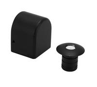 HaloVerde Windproof Door Stopper with Instant Locking Mechanism for Heavy Duty Doors, Provides Noise Reduction and Anti Collision, Electroplated Aluminum Alloy