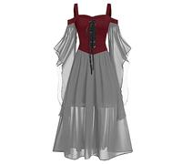 Haloween Costumes, Witchy Dress, Womens Day of The Dead Costume, Plus Size Cosplay, Long Sleeve Maxi Dress, Plus Size Vampire Costume for Women, Cleopatra Costume Women, Clown Cosplay Dress