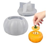Haloween Pot Mould - Silicone Resin Container, Candy Box | Storage Mould with Lid for Epoxy, Cake, No Deco