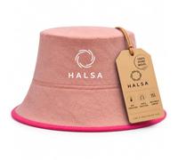 Halsa Sauna Hat - 100% Wool Pink Sauna Cap for Men & Women | Handmade, breathable wool sauna headwear for sauna, steam room & banya; insulating comfort with one-size-fits-most fit.