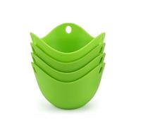 Halsgroves Silicone Egg Poacher Cups (Set of 4) - Non-Stick, BPA Free Poached Egg Maker for Microwave & Stovetop - Multi-Use Heat Resistant Molds for Baking, Baby Food, Chocolate & Dips