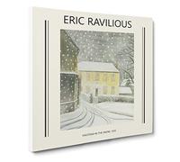 Halstead Road In Snow By Eric Ravilious Canvas Print | Gallery Wrapped 30mm Frame Wall Art | 14x14 inches | Ready to Hang | Classic Landscape Picture | Living Room Bedroom Lounge Office