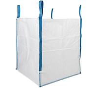 HALSTED Heavy Duty Builder's Bag - 200 Gallon White Woven Polypropylene Construction and Demolition Bulk Bag - Pack of 1