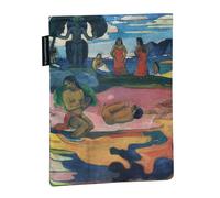 Halta Definzione - Cover Book - Padded Book Case in Printed Fabric with a Gaugin Artwork, Ideal for Protecting Books or Accessories, 19 x 25H cm, Mahana