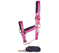 Halter and lead rope set for horse Harry's Horse Satin Eli