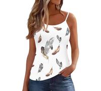 Halter Neck Top Boho Tops for Women Funny Golf Shirts Vest Casual Print Sleeveless Tops with Spaghetti Straps Summer Plain Camisole Elegant Boho Tank Tops Flowy Tank Sweatshirts UK