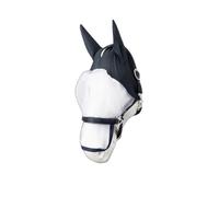 Horze Paso Fino Horse Halter with Integrated Fly Mask - Robust Halter with UV Protection, Ear & Eye Protection, Blue, F