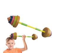 Haltère Jouet Enfant 81 cm - Ensemble Haltérophilie Réglable | Sports Bars PP 820 g | Équipement Entraînement Extérieur | Accessoire Exercice Physique Garçons Filles | Ludique Évolutif Fitness Kit