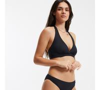 Halterneck Bikini Top with Bow Detail At The Back Black