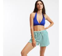 Halterneck Bikini Top with Bow Detail At The Back Electric Blue