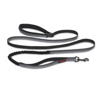 HALTI Active Lead Size Large, Black, Award-Winning Bungee Dog Lead, Shock-Absorbing Anti-Pull Dog Leash, All-in-One Neoprene Padded Belt & Lead,