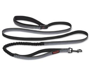 HALTI Active Lead Size Small, Black, Award-Winning Bungee Dog Lead, Shock-Absorbing Anti-Pull Dog Leash, All-in-One Neoprene Padded Belt & Lead, Perfect for Running & Training with Small & Medium Dogs