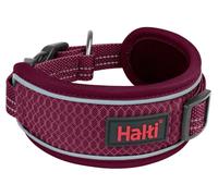 Halti Anatomy Dog Collar - Wide Design Collar for Pressure Relief, Soft and Neoprene Padded, Reflective and Adjustable, Matching Lead & Harness, Suitable for Extra Small Dogs (Size XS, Magenta)