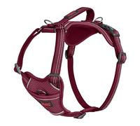 HALTI Anatomy Dog Harness with Handle - Provides Your Dog Freedom of Movement for Comfortable Walking. 3 Lead Attachment Points, Neoprene Padded, Adjustable, and Reflective (Size X-Small, Magenta)