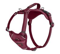 HALTI Anatomy Dog Harness with Handle - Provides Your Dog Freedom of Movement for Comfortable Walking. 3 Lead Attachment Points, Neoprene Padded, Adjustable, and Reflective (Size Medium, Magenta)