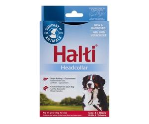 Halti Head Collar Dog Non Pull Training Size 4 Black New