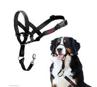 HALTI Headcollar Size 4 Black, UK Bestselling Dog Head Harness to Stop Pulling on the Lead, Easy to Use, Padded Nose Band, Adjustable & Reflective,