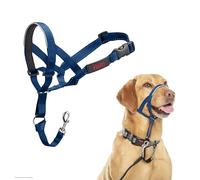 HALTI Headcollar - To Stop Your Dog Pulling on the Lead. Adjustable, Reflective and Lightweight, with Padded Nose Band. Dog Training Anti-Pull Collar for Medium Dogs (Size 3, Cobalt Blue)
