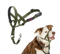 HALTI Headcollar - To Stop Your Dog Pulling on the Lead. Adjustable, Reflective and Lightweight, with Padded Nose Band. Dog Training Anti-Pull Collar for Medium Dogs (Size 2, Forest Green)