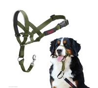 HALTI Headcollar - To Stop Your Dog Pulling on the Lead. Adjustable, Reflective and Lightweight, with Padded Nose Band. Dog Training Anti-Pull Collar for Large Dogs (Size 4, Forest Green)