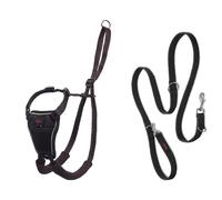 Halti No Pull Harness Size Large & Halti Training Leash Size Large Black