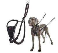 Halti No Pull Harness - Stop Your Dog Pulling on the Leash. Adjustable, Lightweight and Easy to Use. Reflective Dog Training Harness for Large Dogs (Size L, Black)