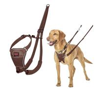 HALTI No Pull Harness - To Stop Your Dog Pulling on the Leash. Adjustable, Lightweight and Easy to Use. Reflective Dog Training Harness for Medium Dogs (Size M, Deep Walnut)
