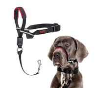 HALTI Optifit Headcollar Size Large, Dog Head Harness to Stop Pulling on the Lead, Easy to Use, Adjustable & Reflective Head Collar for Dogs, Professional Anti-Pull Training Aid, Black