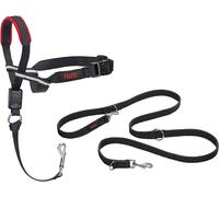 Halti Optifit Headcollar (Size Medium) & Training Lead (Size Large, Black) | Bu
