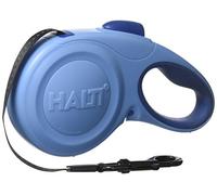 HALTI Retractable Lead for Dogs, Size Large Blue 3m, Strong & Reflective Extendable Leash, Soft Gel Grip Handle, Easy to Use Brake & Lock, For Small, Medium & Large Dogs