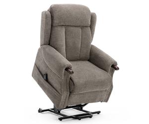 HALTON DUAL MOTOR RISE RECLINER CHAIR HEAVY DUTY MOBILITY FABRIC ARMCHAIR